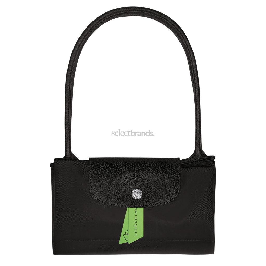 Le Pliage Green Medium Tote Bag – Black