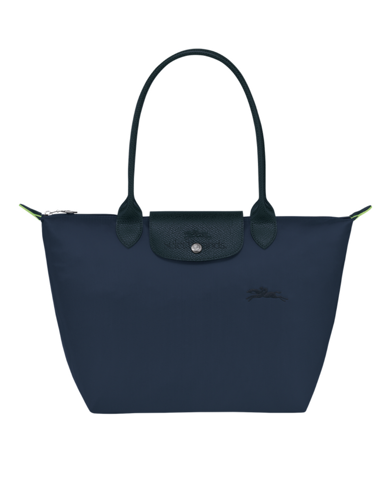Le Pliage Green Medium Tote Bag – Navy Blue