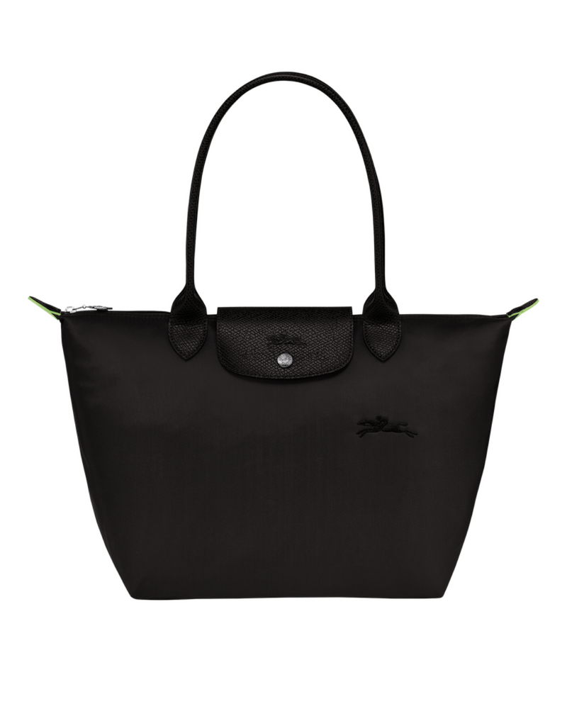 Le Pliage Green Medium Tote Bag – Black