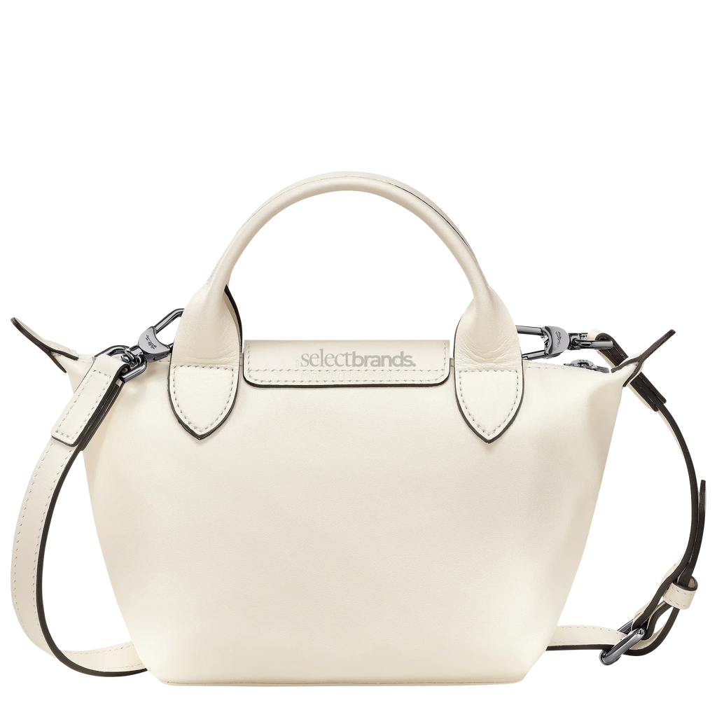 Le Pliage Xtra XS Leather Top Handle Bag – Ecru