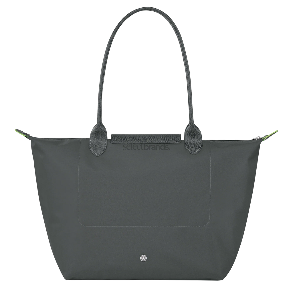 Le Pliage Green Large Tote Bag – Graphite Gray