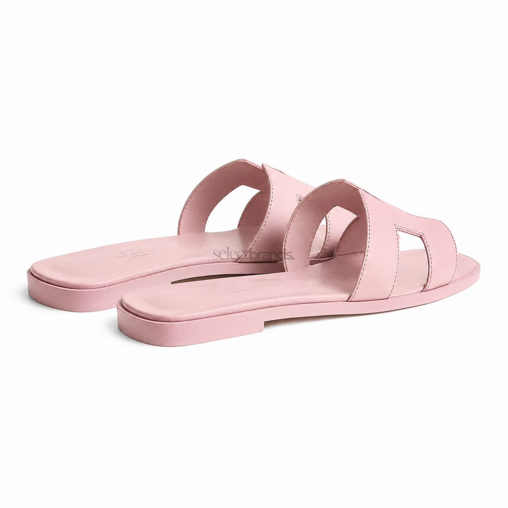 Oran Leather Slippers – Cabaret Pink
