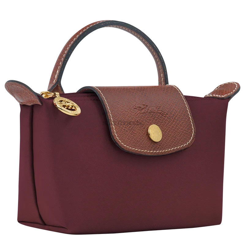 Le Pliage Original Mini Handbag – Burgundy (Crossbody)