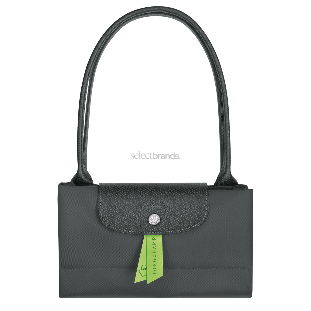 Le Pliage Green Large Tote Bag – Graphite Gray