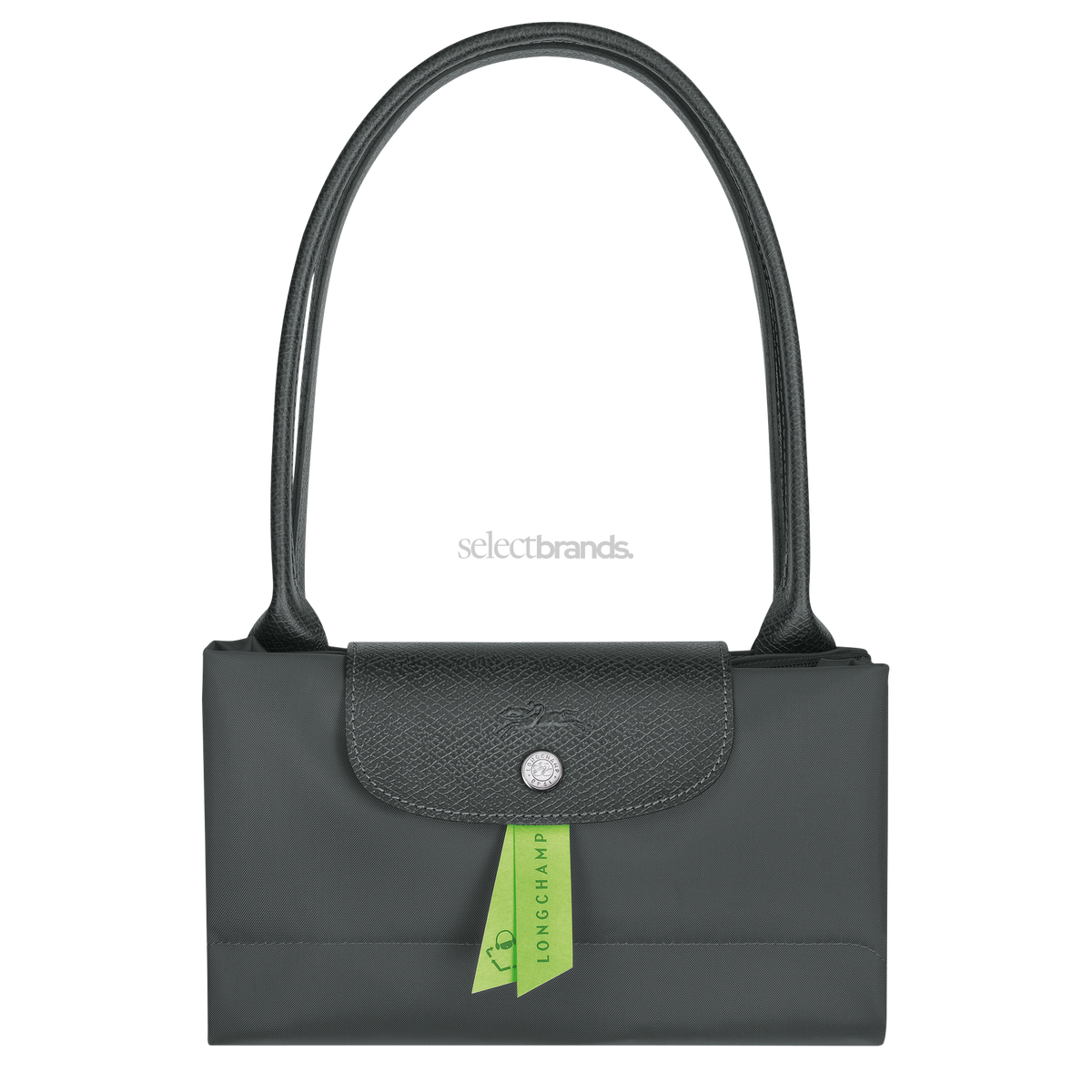 Le Pliage Green Large Tote Bag – Graphite Gray