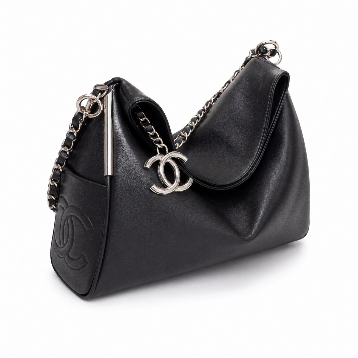 CC 2021 Quilted Flap Hobo Bag