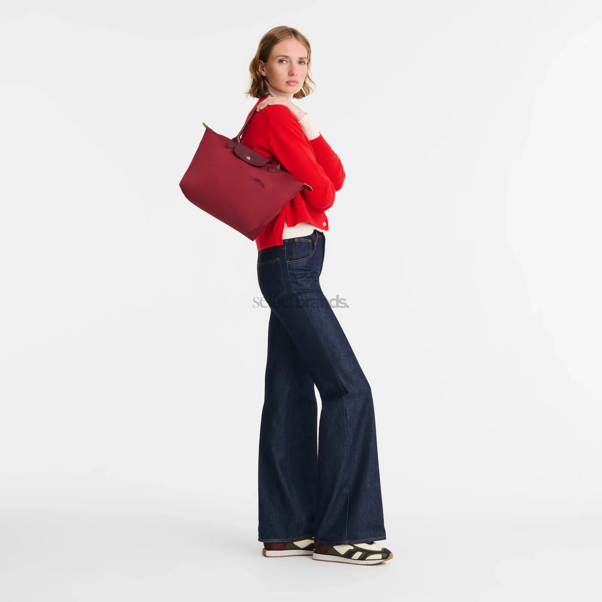 Le Pliage Green Medium Tote Bag – Pomegranate