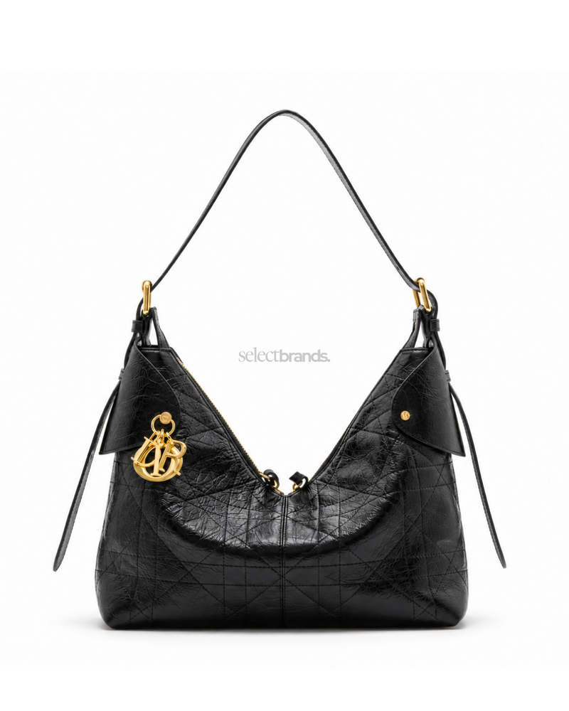 Crinkled Calfskin Macrocannage Large Voyage Bag