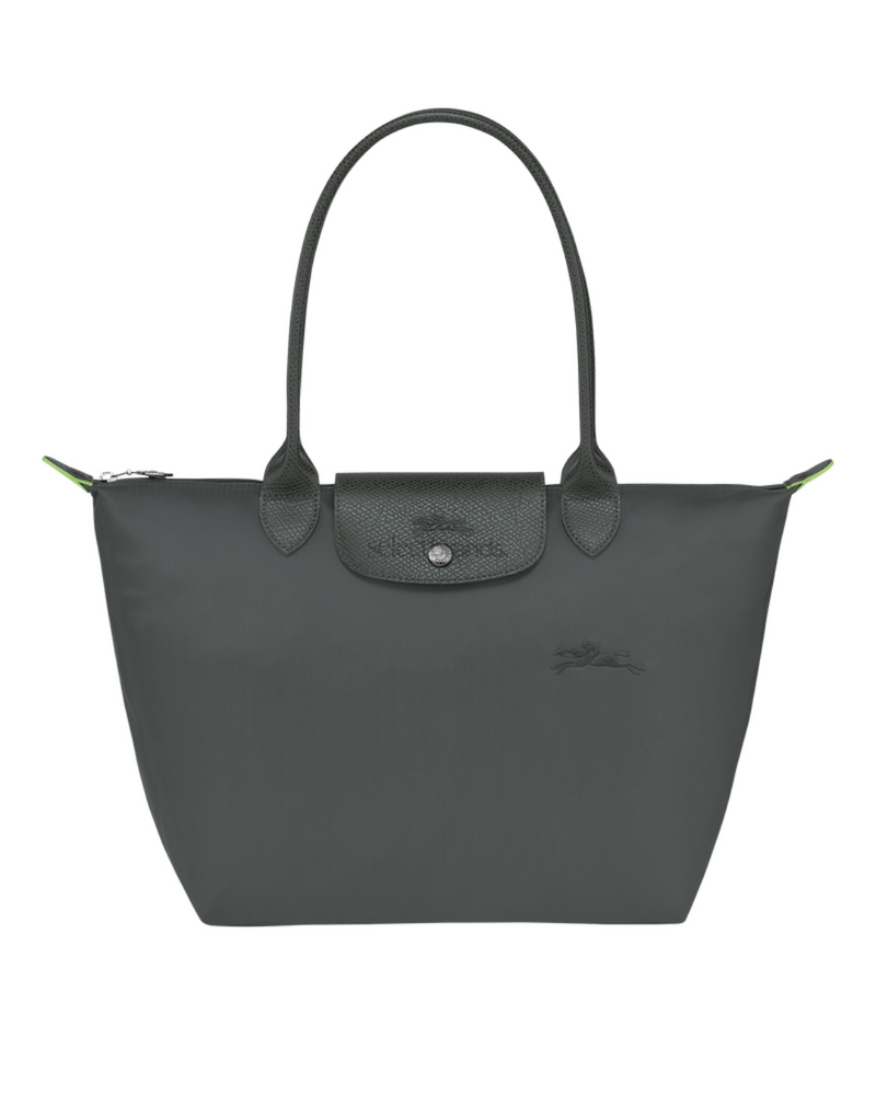 Le Pliage Green Medium Tote Bag – Graphite Gray