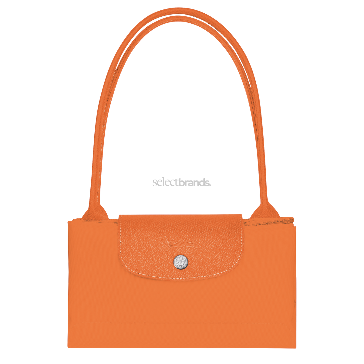 Le Pliage Green Medium Tote Bag – Orange