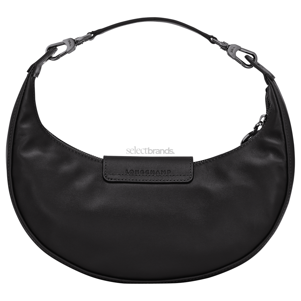 Le Pliage Xtra Small Leather Shoulder Bag – Black