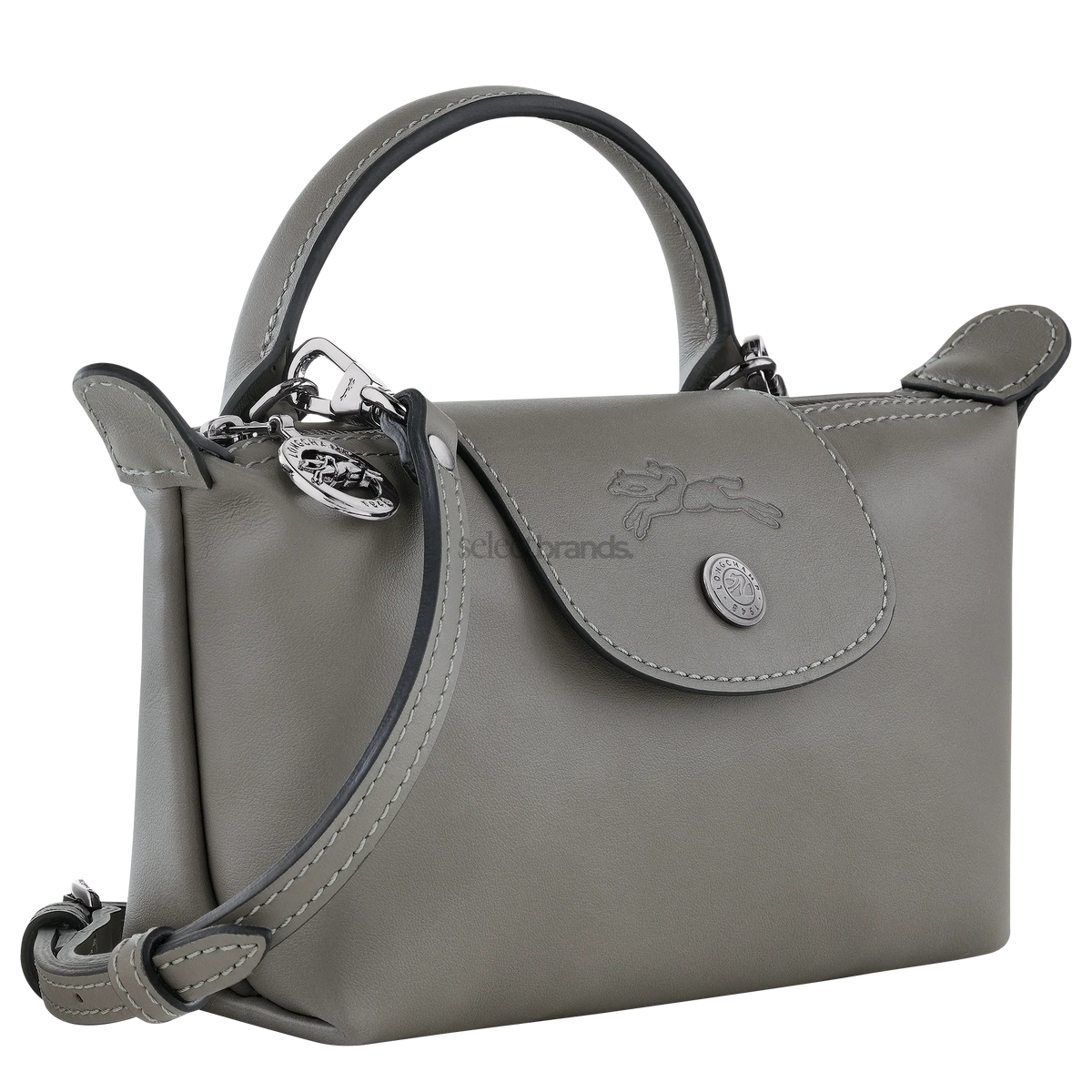 Le Pliage Xtra XS Mini Leather Top Handle Bag – Sand Beige