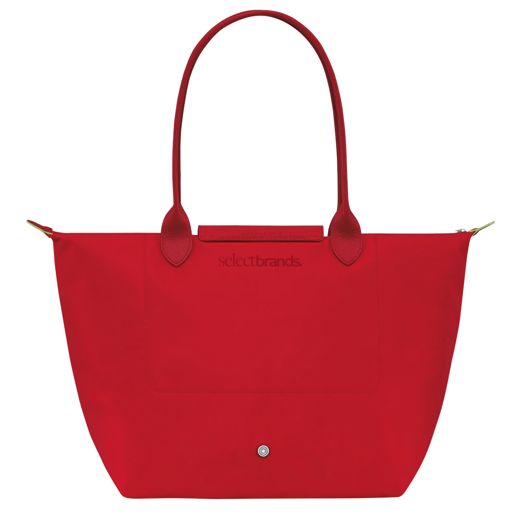 Le Pliage Green Large Tote Bag – Tomato Red