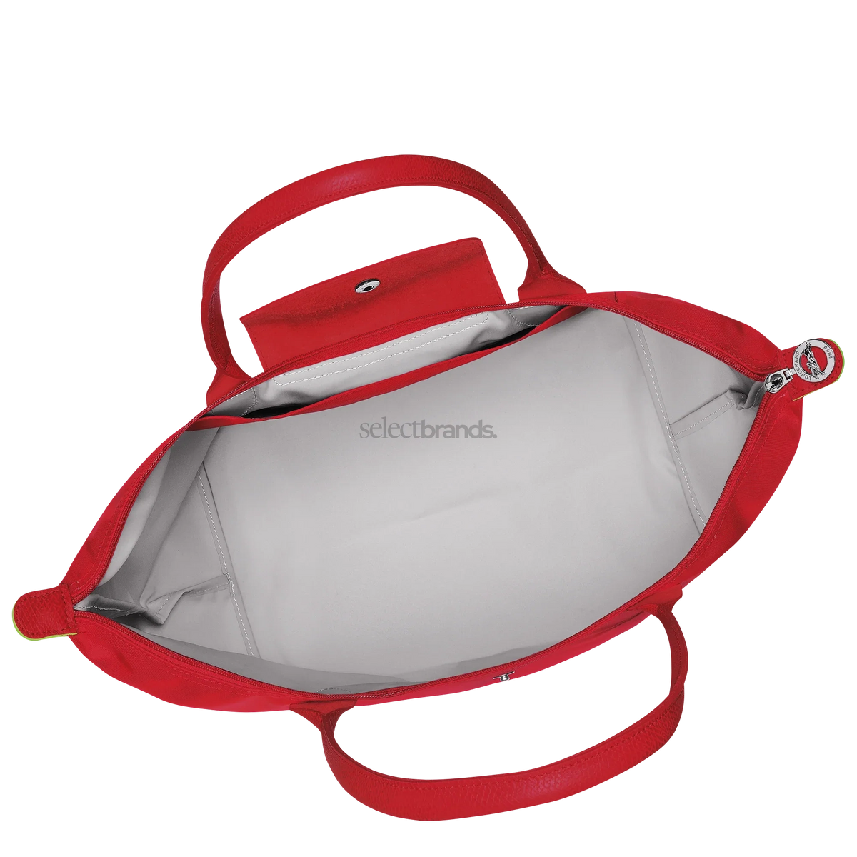 Le Pliage Green Large Tote Bag – Tomato Red