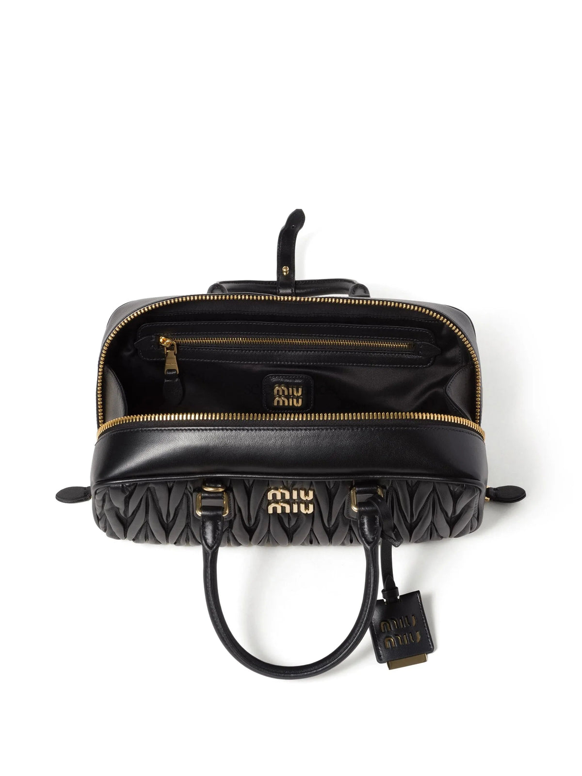 Arcadie Quilted Leather Tote Bag – Black