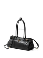 Bonnie Medium Leather Bag – Black