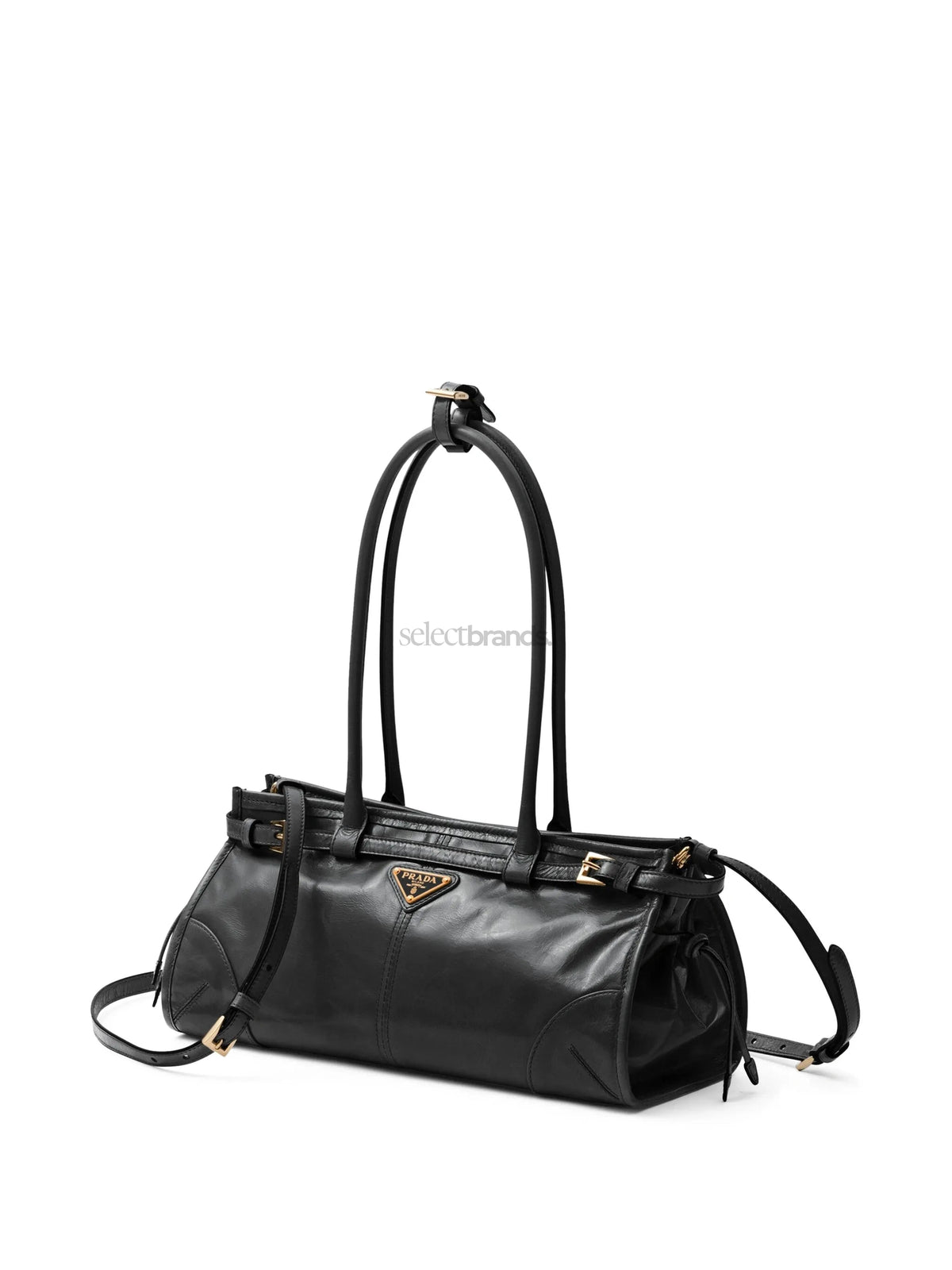 Bonnie Medium Leather Bag – Black