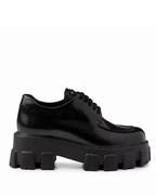 Monolith Brushed Leather Loafers – Black