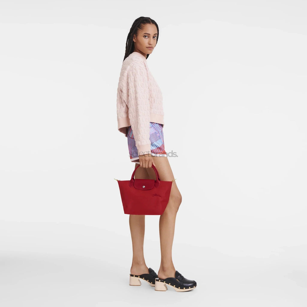 Le Pliage Green Handbag – Tomato Red