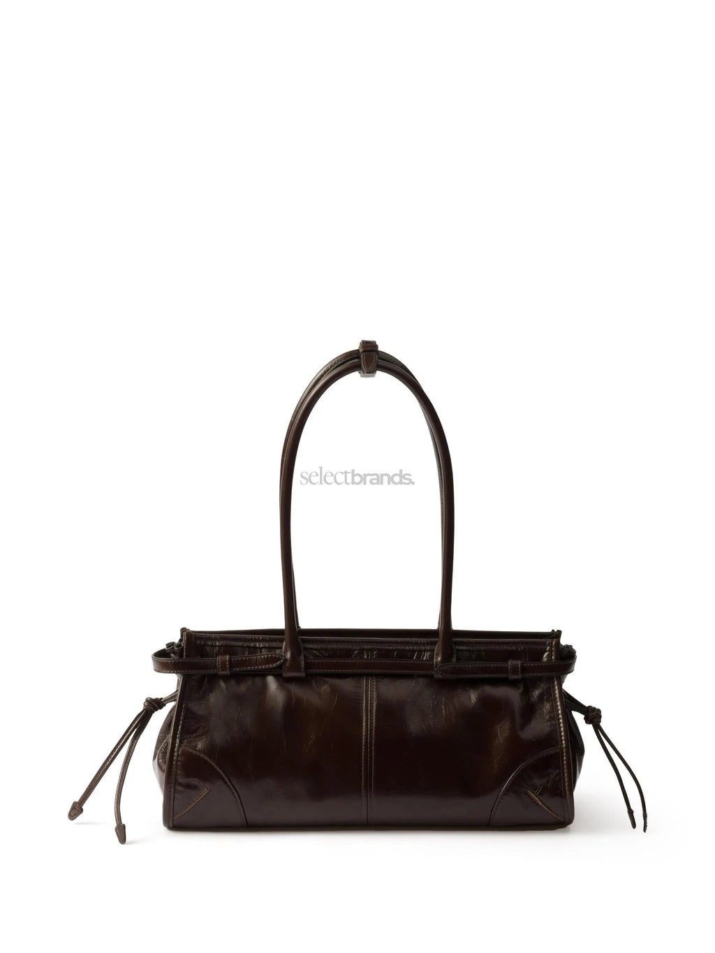 Bonnie Medium Leather Bag – Dark Brown
