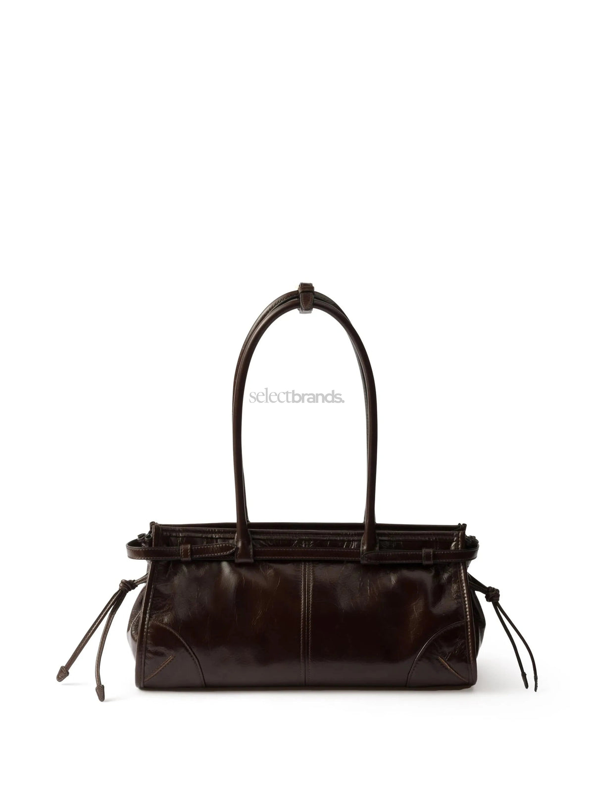 Bonnie Medium Leather Bag – Dark Brown