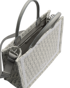 Book Tote Bag — Medium Latte and Gray