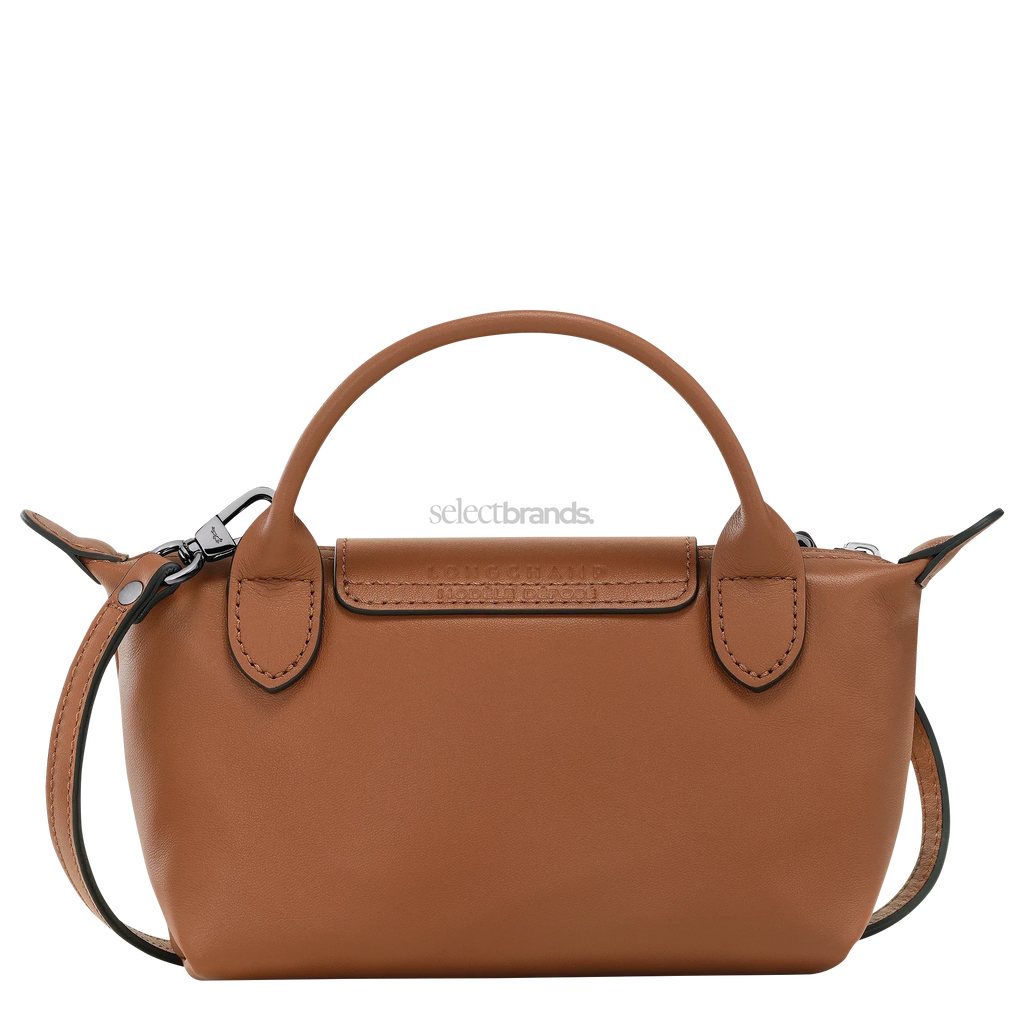 Le Pliage Xtra XS Mini Leather Top Handle Bag – Cognac