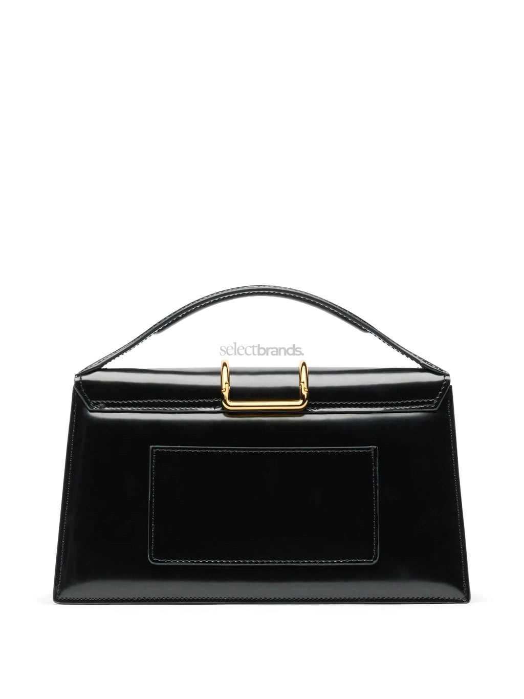 Le Grand Bambino Glossy Leather Tote Bag – Black