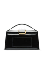 Le Grand Bambino Glossy Leather Tote Bag – Black