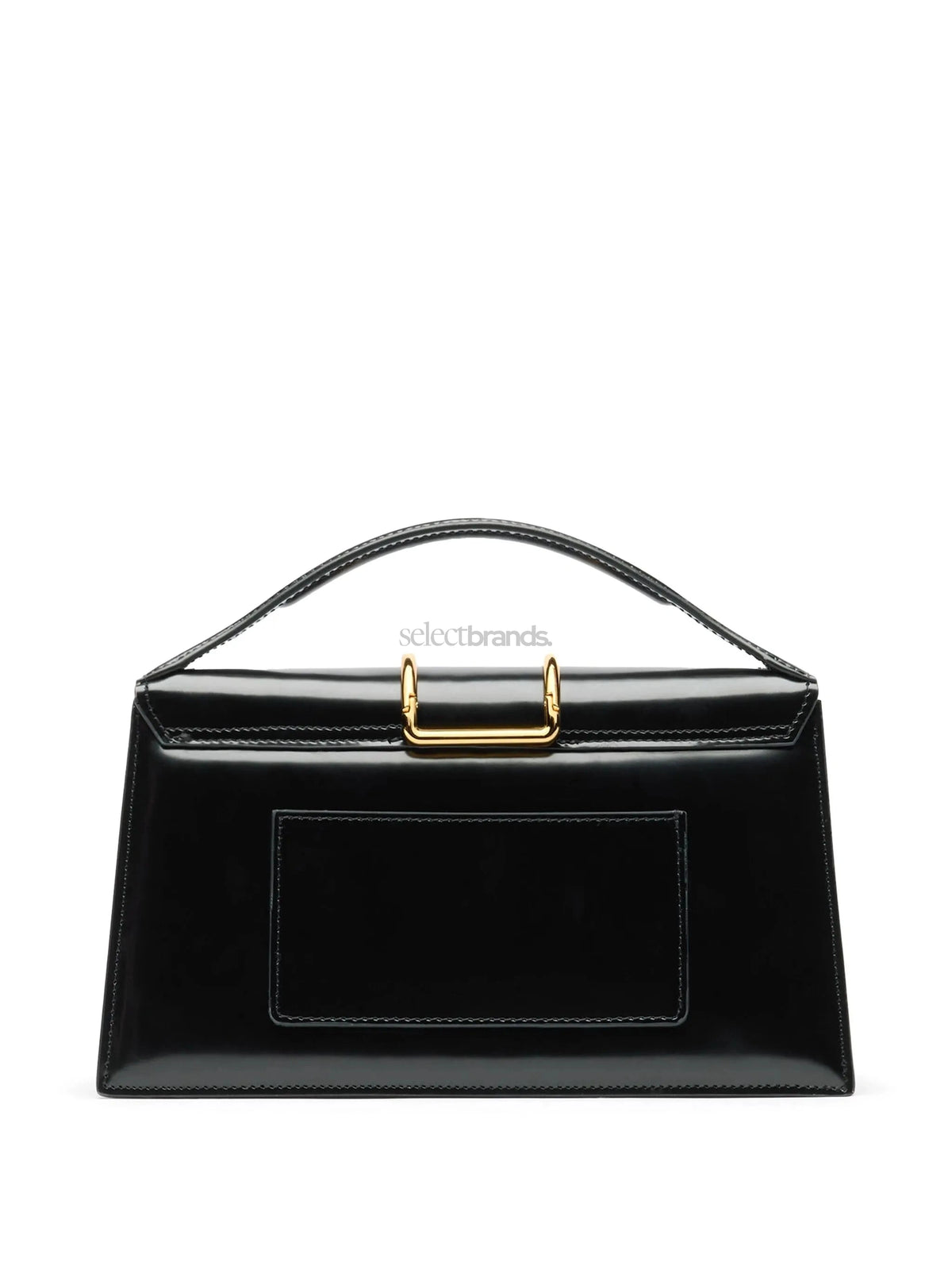 Le Grand Bambino Glossy Leather Tote Bag – Black