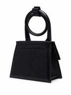 Le Chiquito Glossy Leather Tote Bag – Black