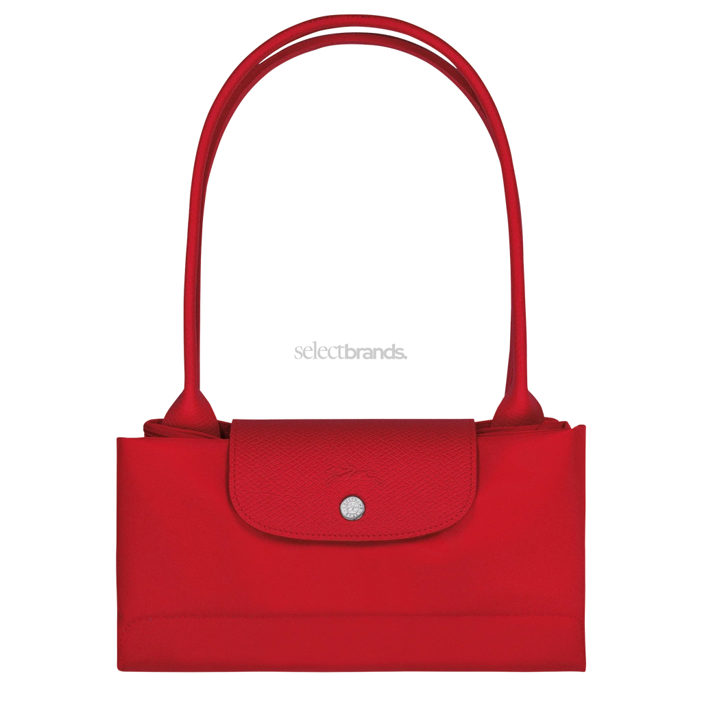 Le Pliage Green Large Tote Bag – Tomato Red