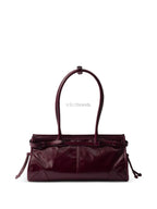 Bonnie Medium Leather Bag – Burgundy