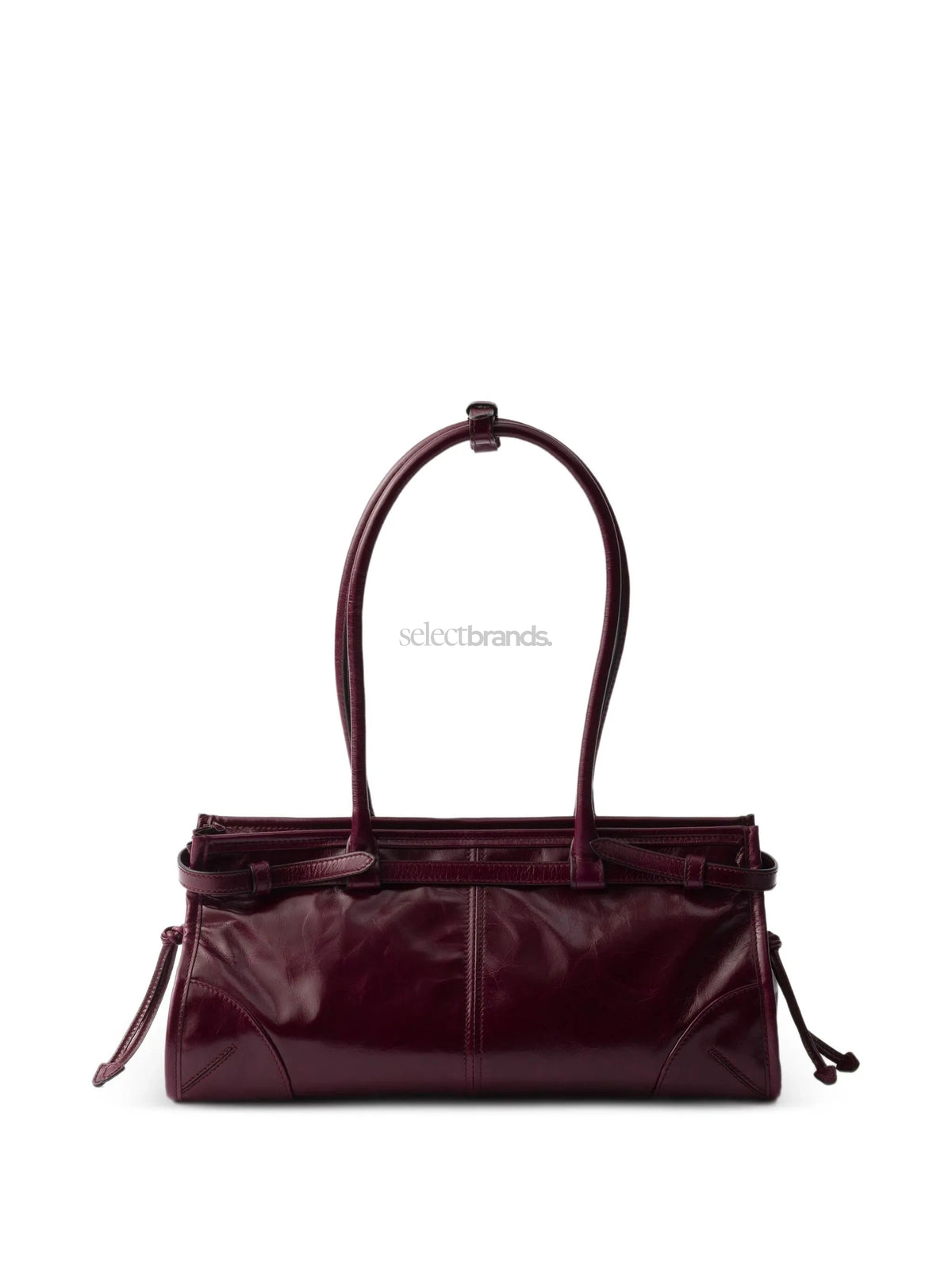 Bonnie Medium Leather Bag – Burgundy