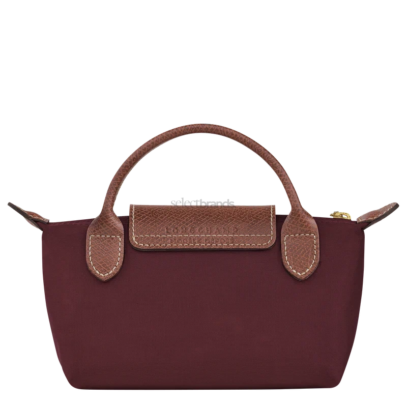 Le Pliage Original Mini Handbag – Burgundy (Crossbody)