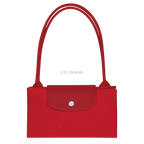 Le Pliage Green Medium Tote Bag – Tomato Red