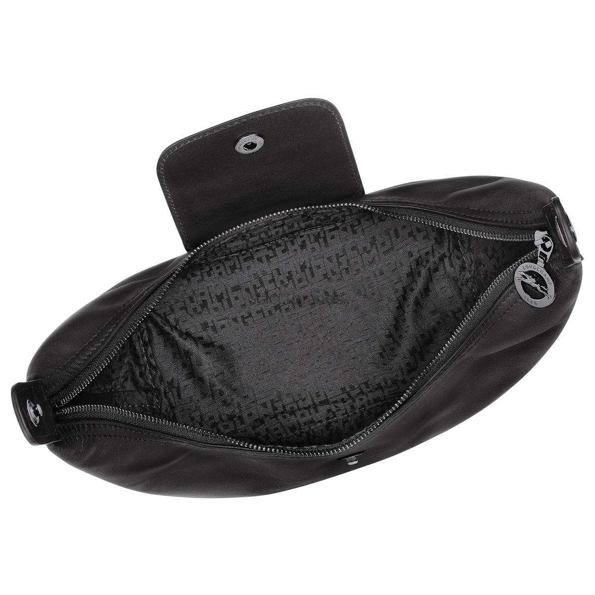 Le Pliage Xtra XS Mini Leather Top Handle Bag – Black