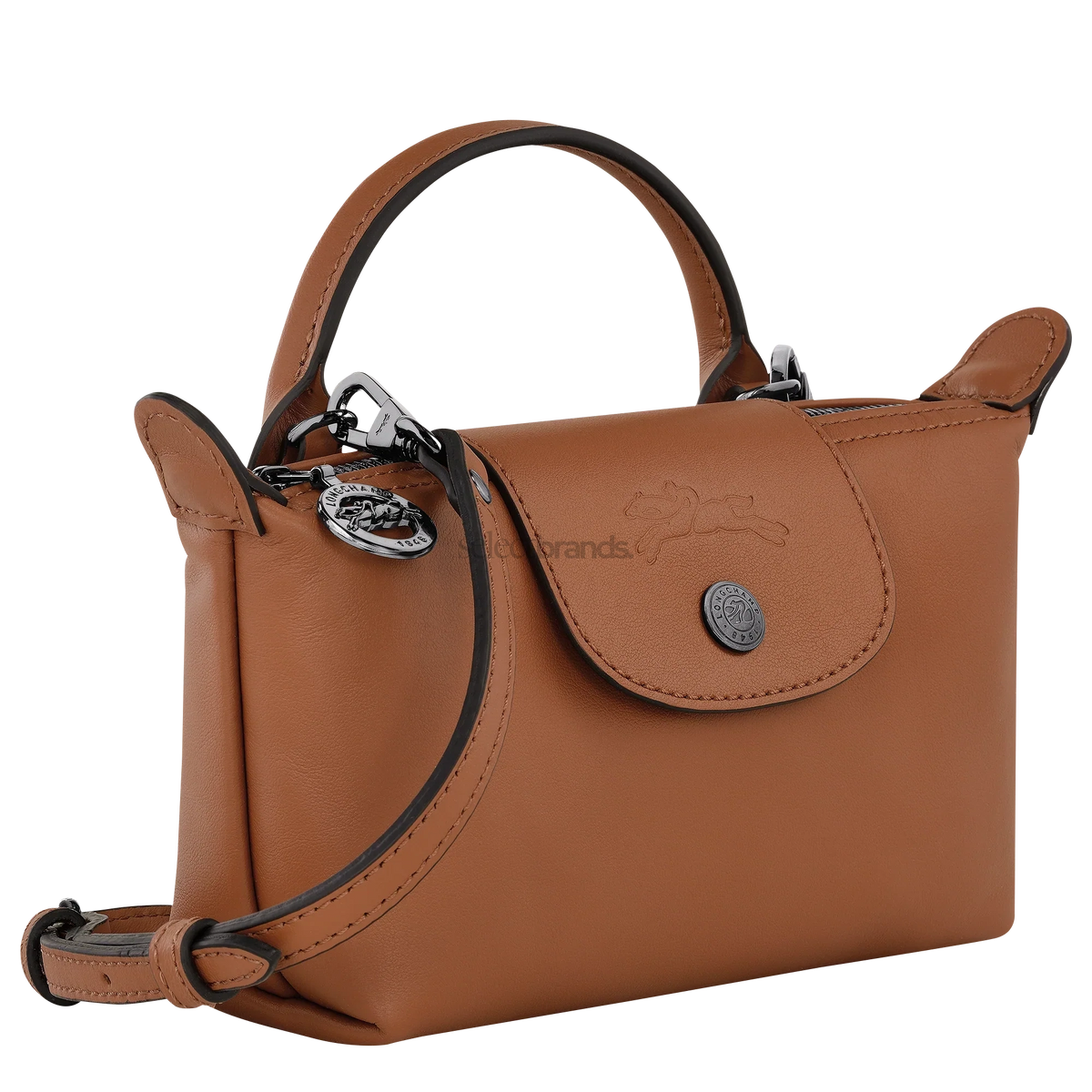 Le Pliage Xtra XS Mini Leather Top Handle Bag – Cognac