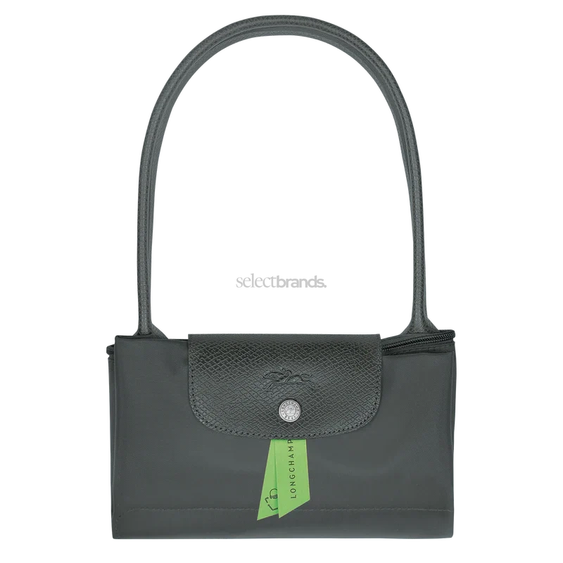 Le Pliage Green Medium Tote Bag – Graphite Gray